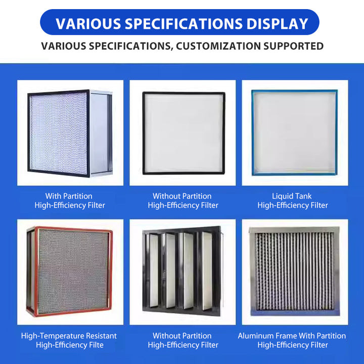 HWFFU - HEPA Laminar Flow Filter - Metal Frame
